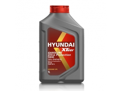 Моторные масла HYUNDAI XTEER GASOLINE ULTRA PROTECTION 5W-40 (1Л) 1011126
