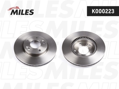 Диск тормозной передний (K000223 MILES) 51712-2C000 HYUNDAI TUCSON 2004-2010