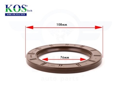 Сальник коленвала задний (KOS KOREA 76x108x8) 21443-2B020  KIA CERATO 1.6 2013-2016