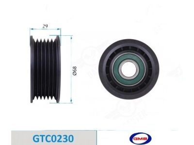Ролик обводной ручейкового ремня (GMB JAPAN GTC0230) 25288-25001 KIA SORENTO 2.4 2015-2020