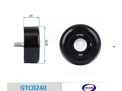  Ролик обводной (GMB JAPAN GTC0240) 25287-25110 KIA SORENTO 2.4 2015-2020