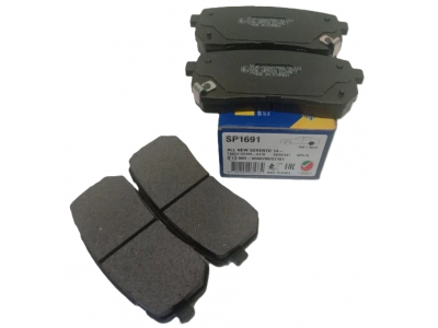 Колодки тормозные задние дисковые (HI-Q SP1691)  58302-C5A70 KIA SORENTO 2015-2020
