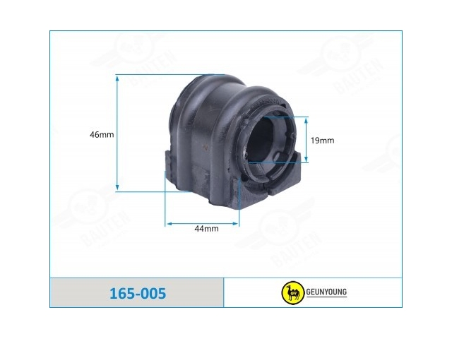 Втулка переднего стабилизатора (GEUN YOUNG KOREA 165-005) 54813-2T000 KIA CERATO 2012-2016