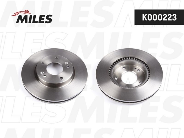 Диск тормозной передний (K000223 MILES) 51712-2C000 HYUNDAI TUCSON 2004-2010