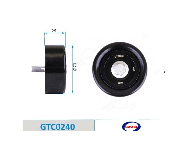  Ролик обводной (GMB JAPAN GTC0240) 25287-25110 KIA SORENTO 2.4 2015-2020